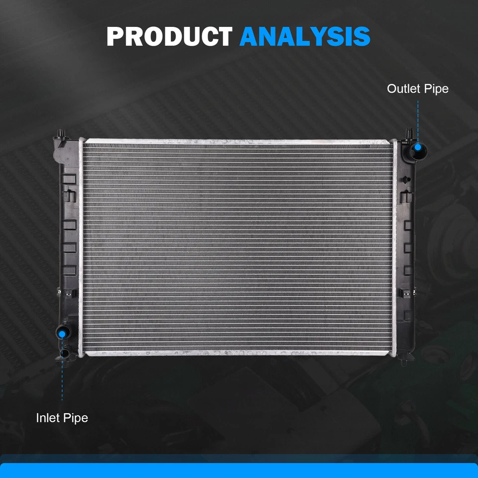 Radiador de aluminio para Mazda MPV 2002 2003 2004 2005 3,0 L rueda de motor de coche nuevo 2768 Foto 2 de 4