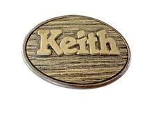 KEITH Metal Gold-Tone Belt Buckle by Oden Made in USA