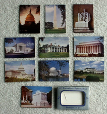 Ten Washington D C Miniature Kodachrome Souvenir Postcards Mailing Packet