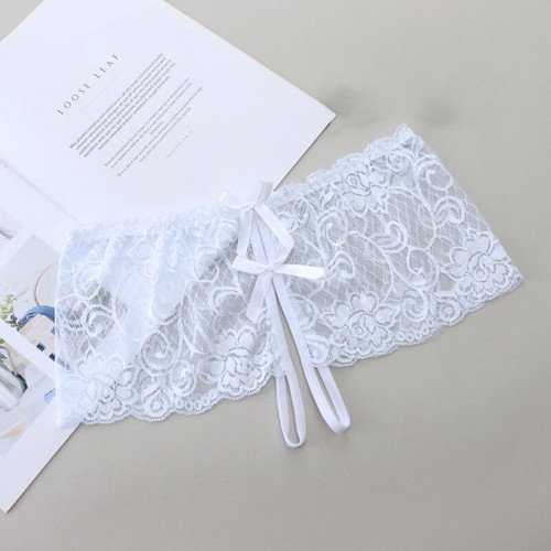 Women Lace Sexy Briefs Crotchless Panties Low Rise Open Crotch Underwear Knicker - Picture 13 of 19