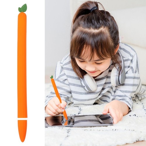 Stylus Pen Cover Karotten -Silikon -Schutzabdeckung für Bleistift 2 kompatibel