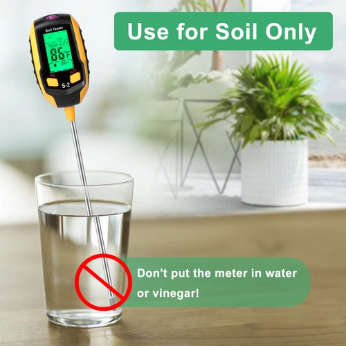 5in1 LCD Digital PH Soil Tester Plant Lawn Water Moisture Temperature Test Meter - Picture 9 of 13