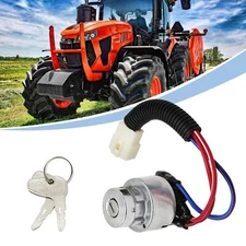 Ignition Key Switch for Kubota Tractor L2501 L2600 L2800 L3000 L3200 L3400 L3700