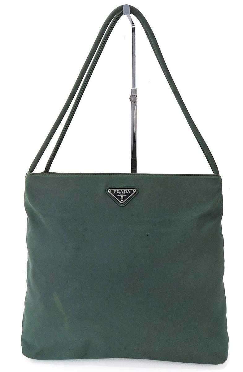 PRADA Re-Edition 2005 Saffiano Leather Shoulder Bag Green