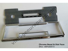Chrome Bezel Dial Face Plate Classic Becker Europa Radio