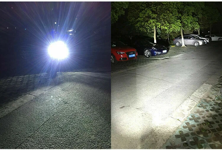 1x80W H4 Motorcycle Headlight Hi/Lo Beam Front Light Bulb LED White 6000K 1500LM - Image 3 of 4