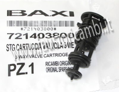 CARTUCCIA VALVOLA 3 VIE BAXI OCEAN JJJ721403800 JJJ710047700 BI1351109 ARISTON