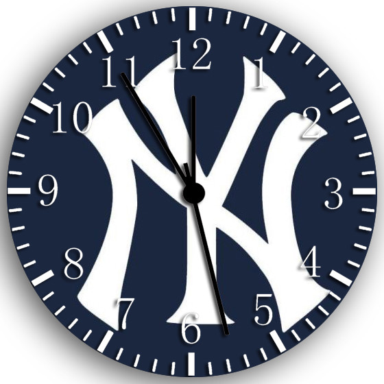 New York Yankees Frameless Borderless Wall Clock Nice For Gifts or Decor W100