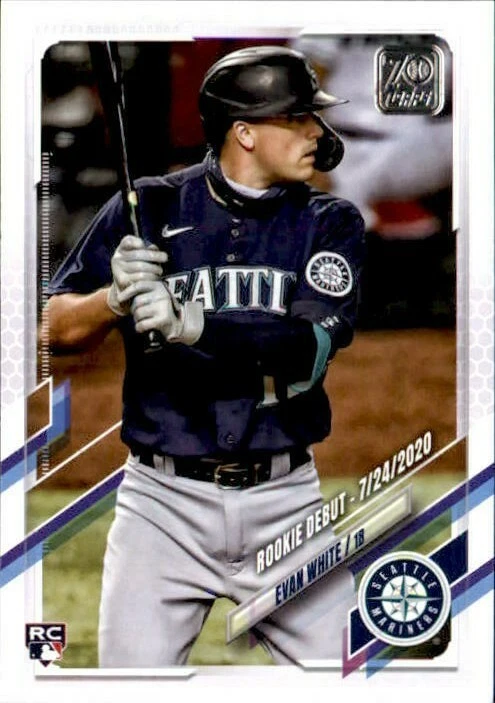 Evan White 2021 Topps Update Rookie Debut Card #US73 | eBay