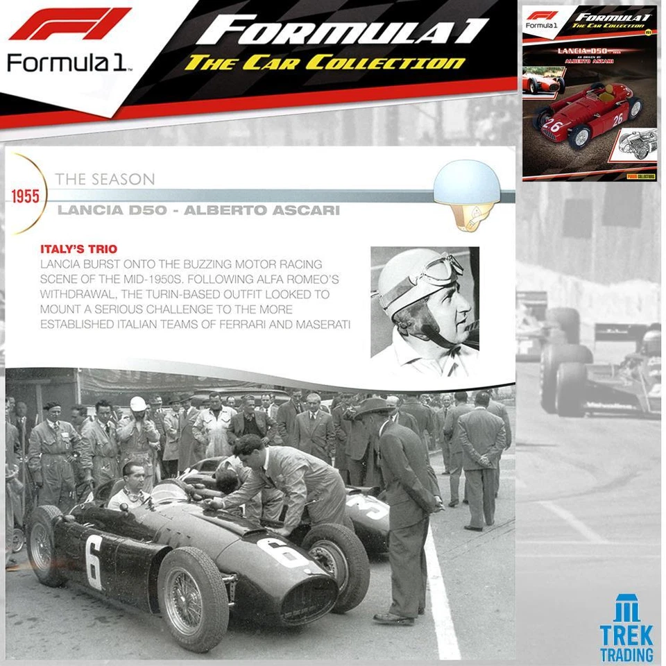 Revista Panini Fórmula 1 Car Collection Lancia D50 1955 edición 191 inc Foto 4 de 4