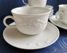 6 Tazze colazione con piattino MULINO BIANCO - Anni '80