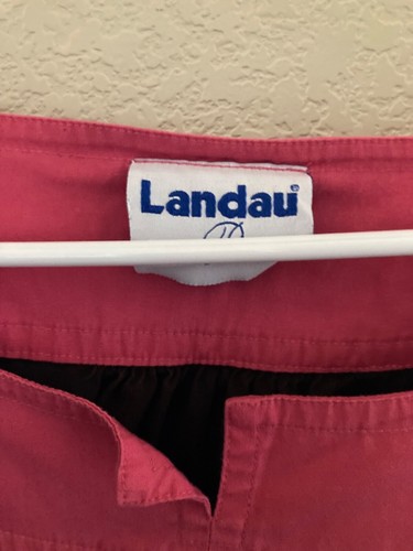 Landau women’s scrub set of two, medium/medium petite, pink and coffee brown - Picture 6 of 13