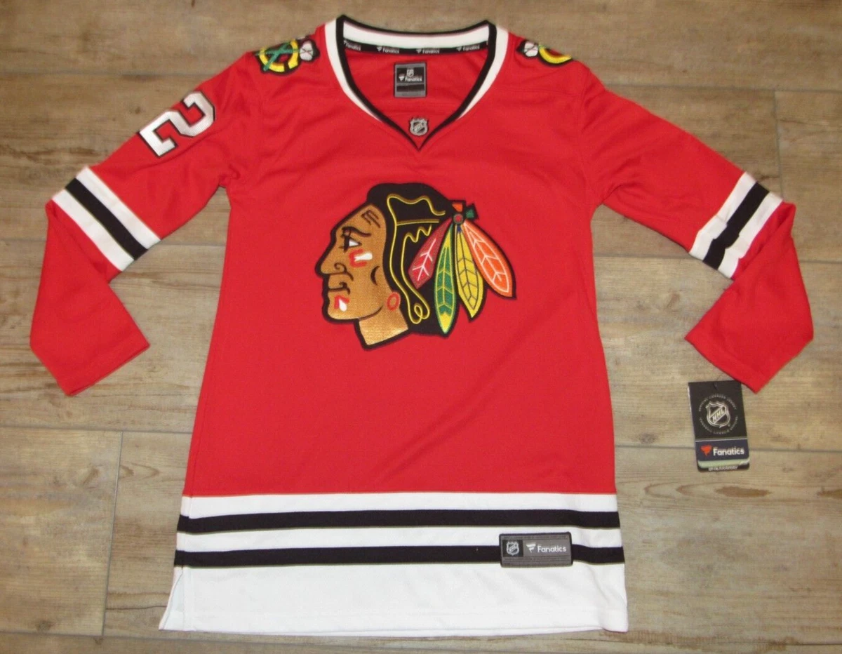 WOMEN'S CHICAGO BLACKHAWKS Fanatics HOCKEY JERSEY RED WOMENS SZ XL BRAND NEW