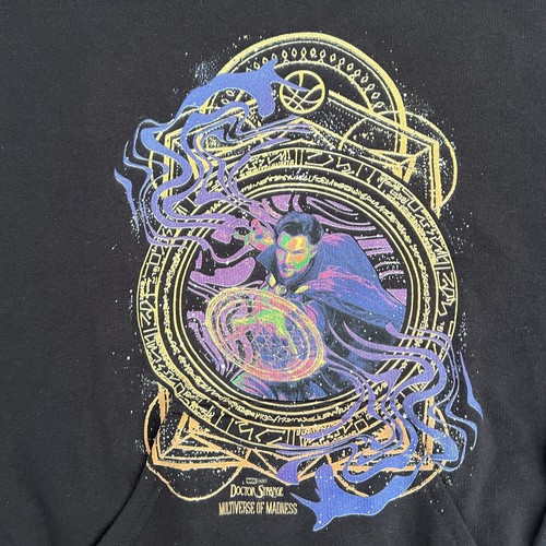 Boy's Marvel Doctor Strange in the Multiverse of Madness Neon Strange Hoodie S - Picture 2 of 9