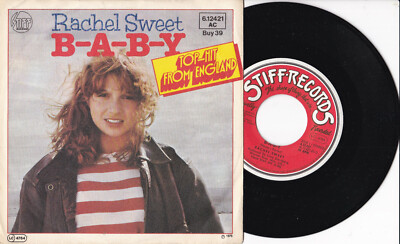 Rachel Sweet  -B-A-B-Y / Suspended Animation- 7'' 45 Stiff Records near mint