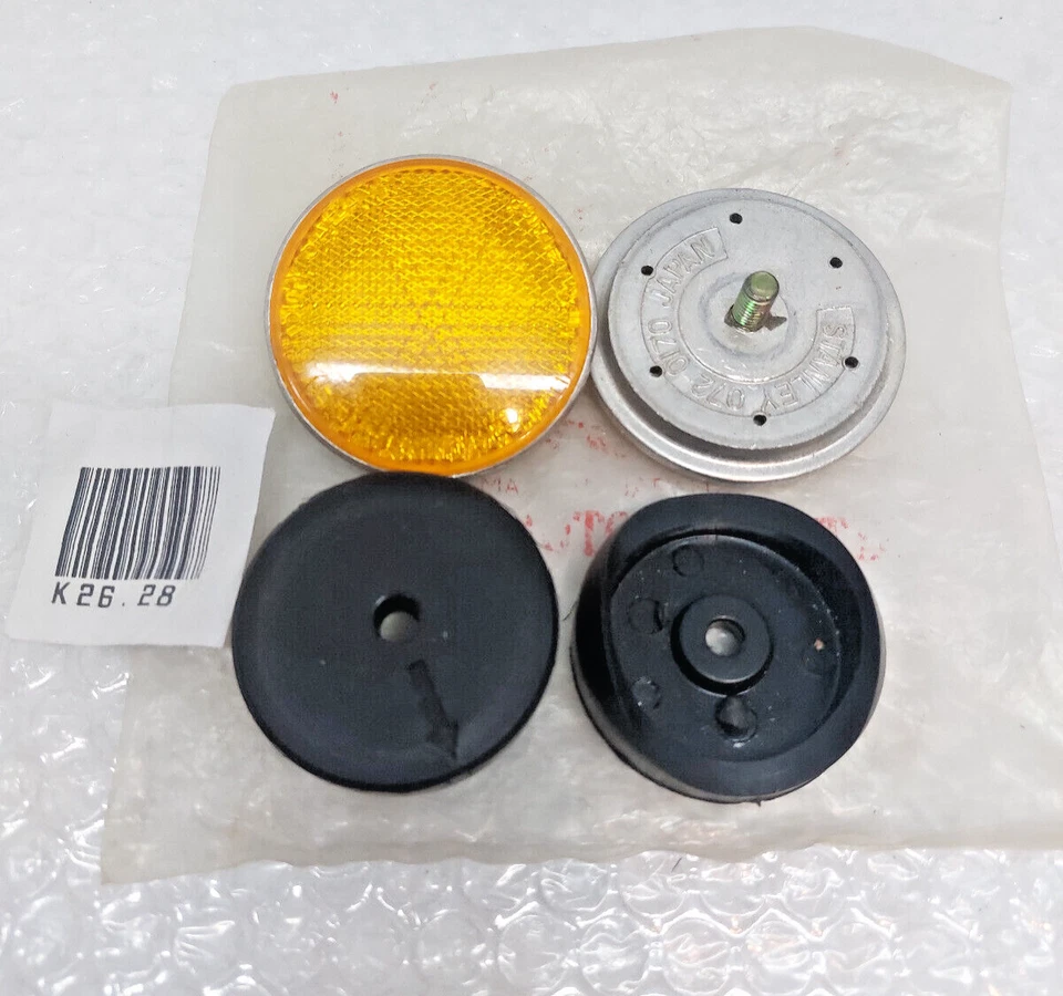 Base de goma reflectora reflectante genuina Honda CB175 CB200 CB350 CB450 CB500 CB750 Foto 2 de 4