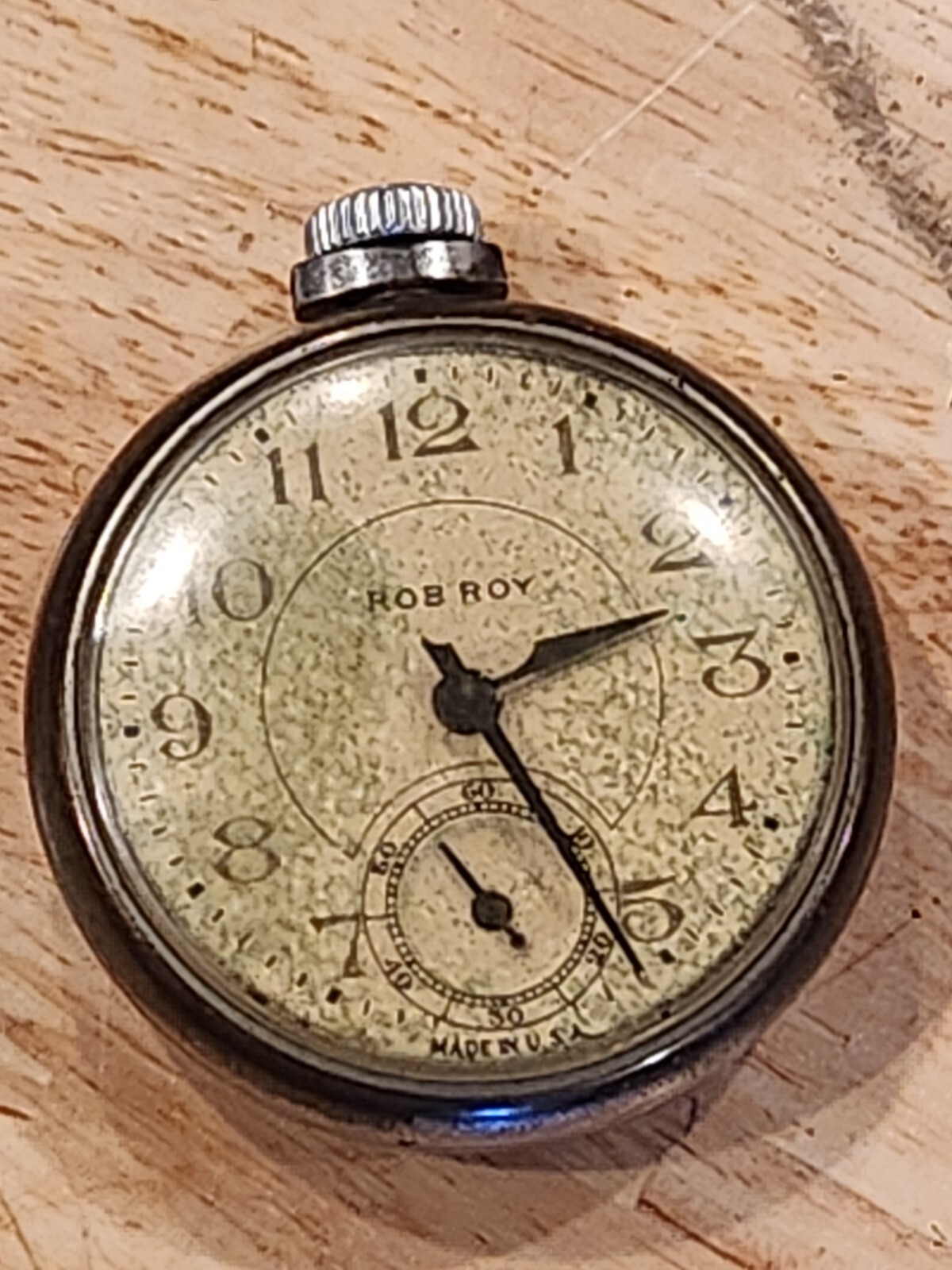 Antique Rob Roy pocket watch with second hand ASIS not running eBay