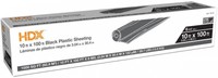 Black Plastic Sheeting Heavy Duty 10' X 100' 6 Mil Construction Cover Barrier Black Plastic Sheeting Heavy Duty 10' X 100' 6 Mil Construction Cover Barrier