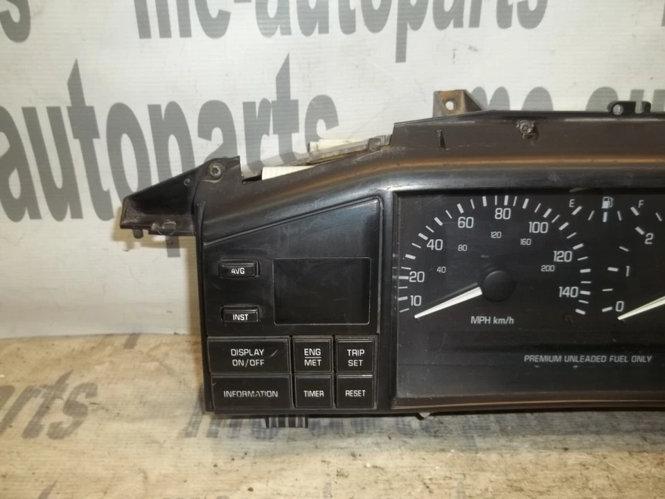 Cadillac Eldorado Sevilla 1995 instrumento velocímetro velocímetro racimo 16170426 Foto 2 de 4