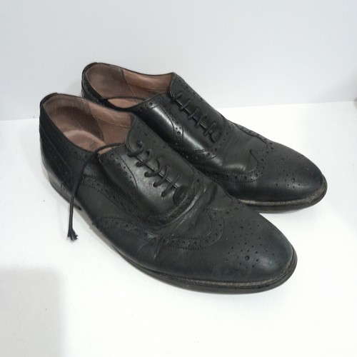 Ted Baker Amaiss Brogue Shoes Men's UK 8 Black Formal Leather Lace Up