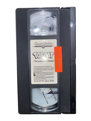 Hanna Barbera Top Cat T. C. 's Back In Town VHS Tape 1961 + Cartoon Trivia OOP - Picture 2 of 7