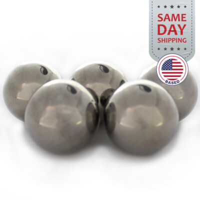 (5) 1'' Inch Chrome Steel Bearing Balls (G25 Precision - AISI 52100)