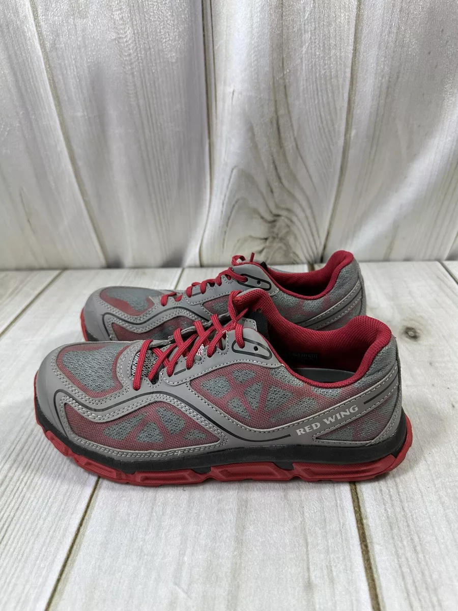 Red Wings Shoes Men s 9.5 Safety Oxford Work Shoes Gray Aluminum