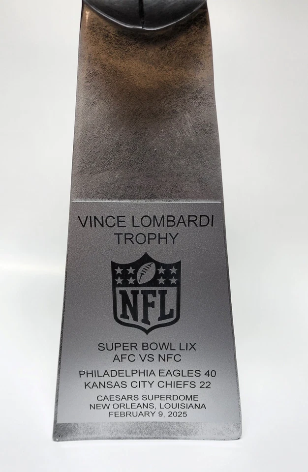 Philadelphia Eagles Super Bowl LIX Replica Vince Lombardi Trophy - Image 2 of 4