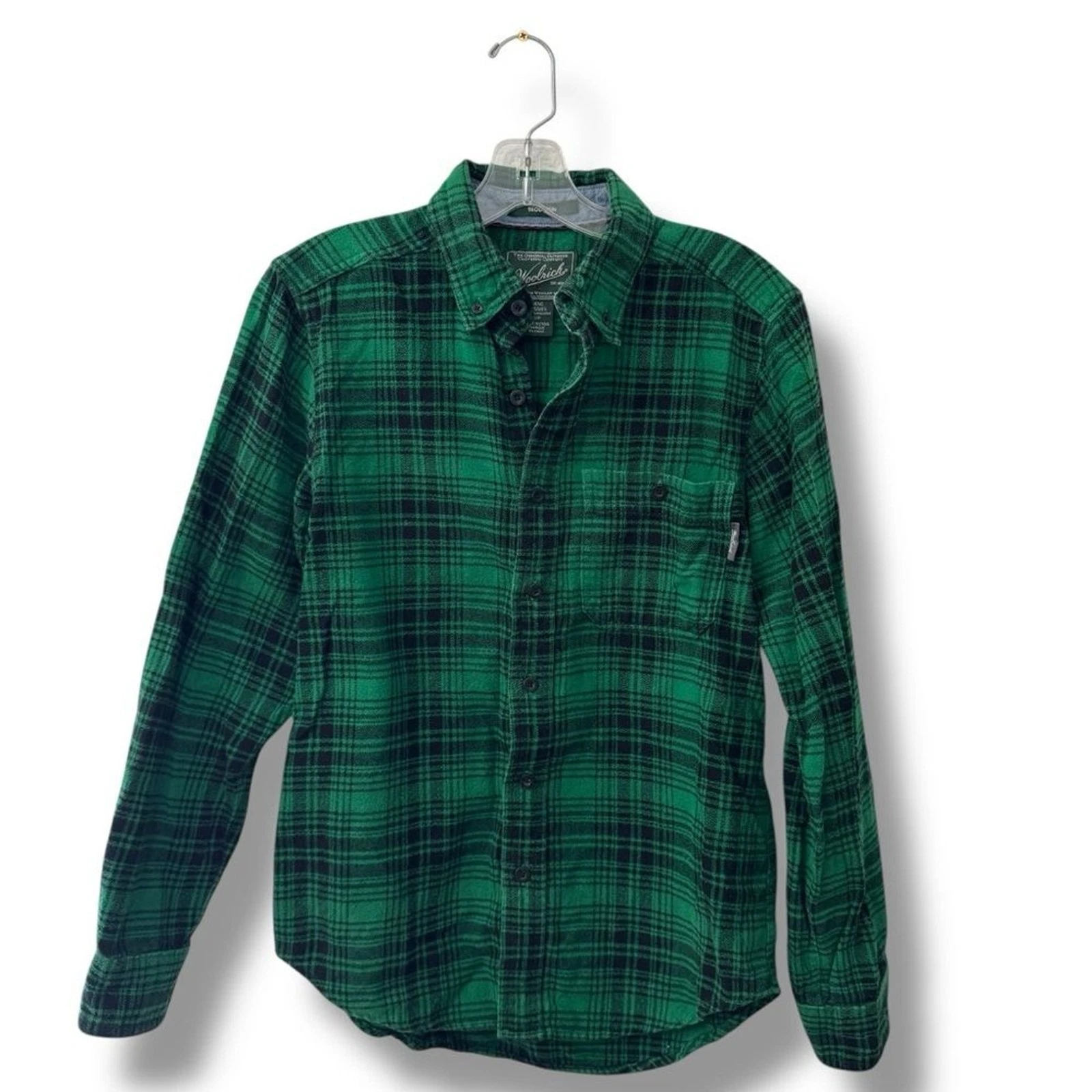 Woolrich Trout Run Flannel Shirt S Green Outdoor Heritage Workwear Layer
Opens in a new window or ta
