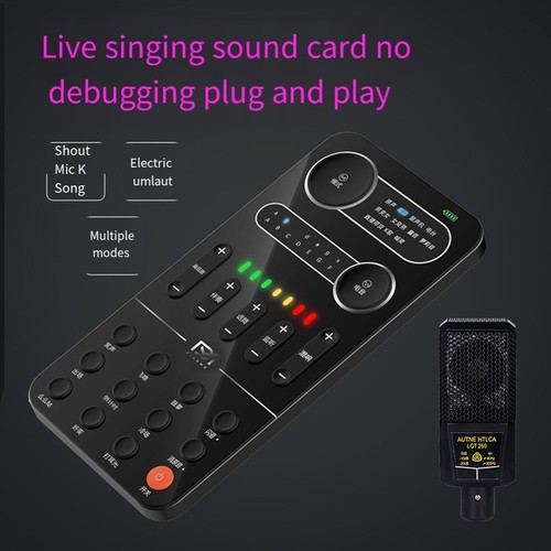 Musical Performance Enhancer Portable Sound Card Set with Nine Effects - Afbeelding 2 van 14