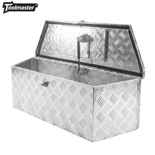 36x12x12 Silver Tread Aluminum Storage Trailer Tongue Tool Box Pick Up 36x12x12 Silver Tread Aluminum Storage Trailer Tongue Tool Box Pick Up