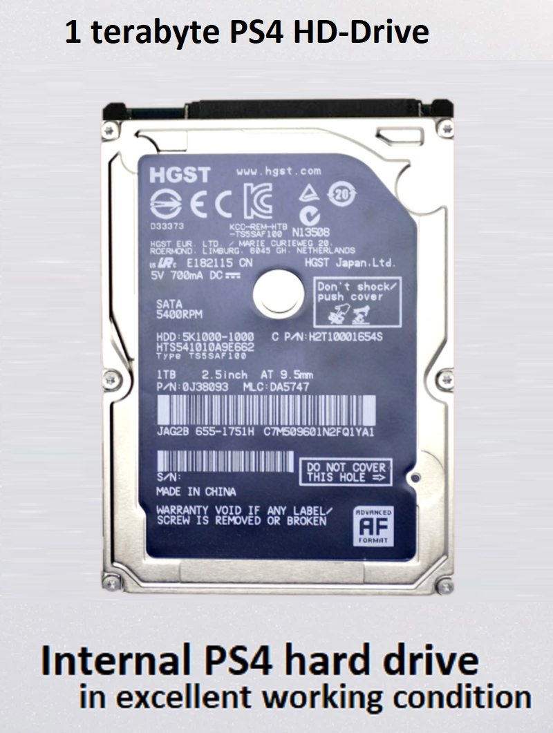 Playstation 4 Pro Ps4 Slim, Ps4 Original 1TB Internal Hard Drive