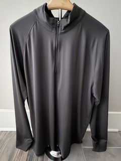 Greg Norman Mens Long Sleeve Quarter Zip Black Size XL