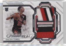2022-23 Panini Flawless Dual Patch 12/20 Dalen Terry #DPH-DTC Dual Patch 3d3