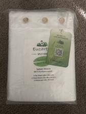 Split-King Eucalyptus Lyocell Bed Sheets, Hypoallergenic 100 Organic Tencel,...