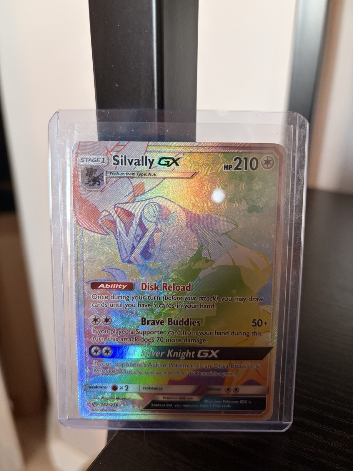 SILVALLY GX 2019 POKEMON S&M COSMIC ECLIPSE SECRET RARE 262/236