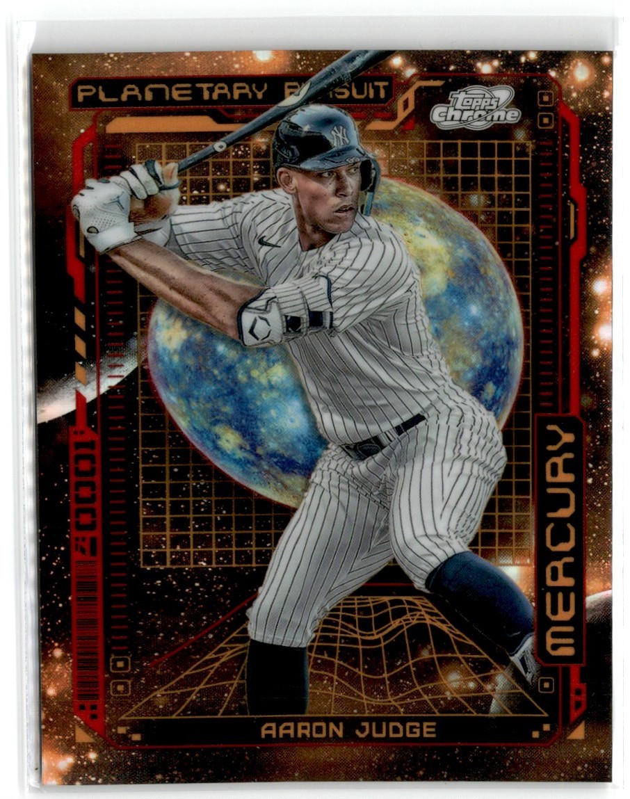 2023 TOPPS COSMIC CHROME PLANETARY PURSUIT MERCURY AARON JUDGE YANKEES #1