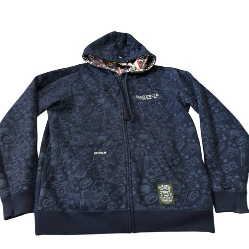 Sudadera con Capucha Reversible Vintage Ecko Unlimited Estampado Completo AOP - Imagen 2 de 8