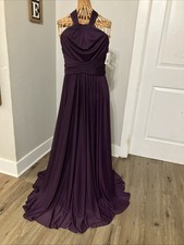David’s Bridal Plum Purple Floor Length Dress Size 4
