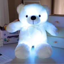 LED Glowing Teddy Bear Plush Toy Light Up Stuffed Doll Kids Gift