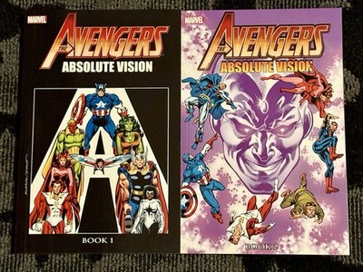 Avengers Absolute Vision Complete Book 1 & 2 tpb lot Marvel Comics