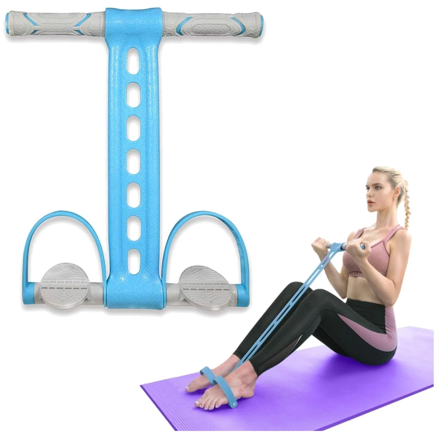 Pedal Resistance Bands with Handles - Fitness Tension Rope