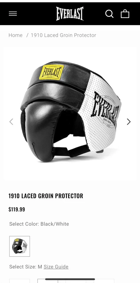 Protector de ingle con cordones Everlast 1910 Foto 4 de 4