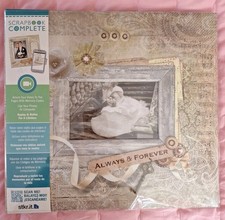 CR Gibson Complete Scrapbook Album 12x12 Wedding Pre Designed Pages Tapestry