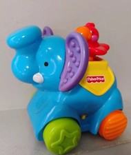Vintage 2008 Fisher-Price Amazing Animals Press Go Elephant-Working