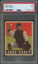 1948 Leaf Baseball #61 Jake Early Rookie PSA 5 (EX)