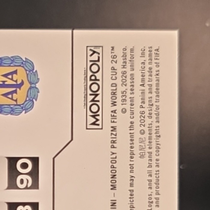 2026 Panini Prizm Monopoly World Cup Lionel Messi #S1 Starter Pack Argentina view 9