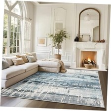 6x9 Soft Washable Area Rugs for Living Room and Bedroom, Non-Slip Stain