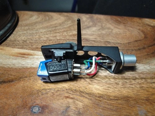 Stanton 500 MK II Turntable Cartridge + Technics Headshell Clean Sounds Great