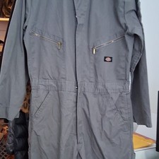 Dickies Gray Mechanic Coverall Jumpsuit Polyester Cotton 48799GY